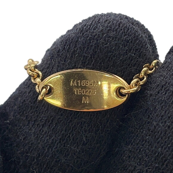 Louis Vuitton Women's Ring Set with LV Rhinestones, Size M, M1695M.